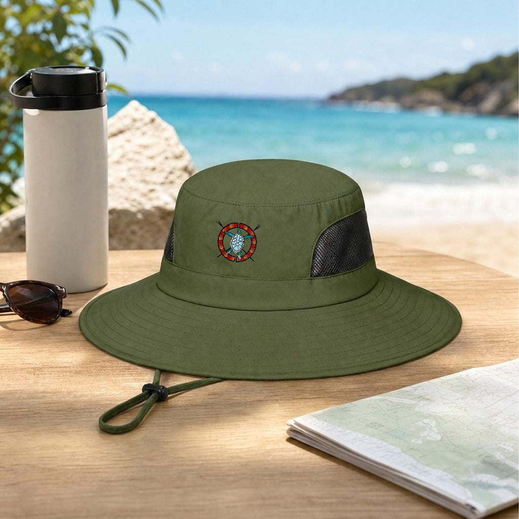 Logo Wide Brim Outdoor Sun Hat