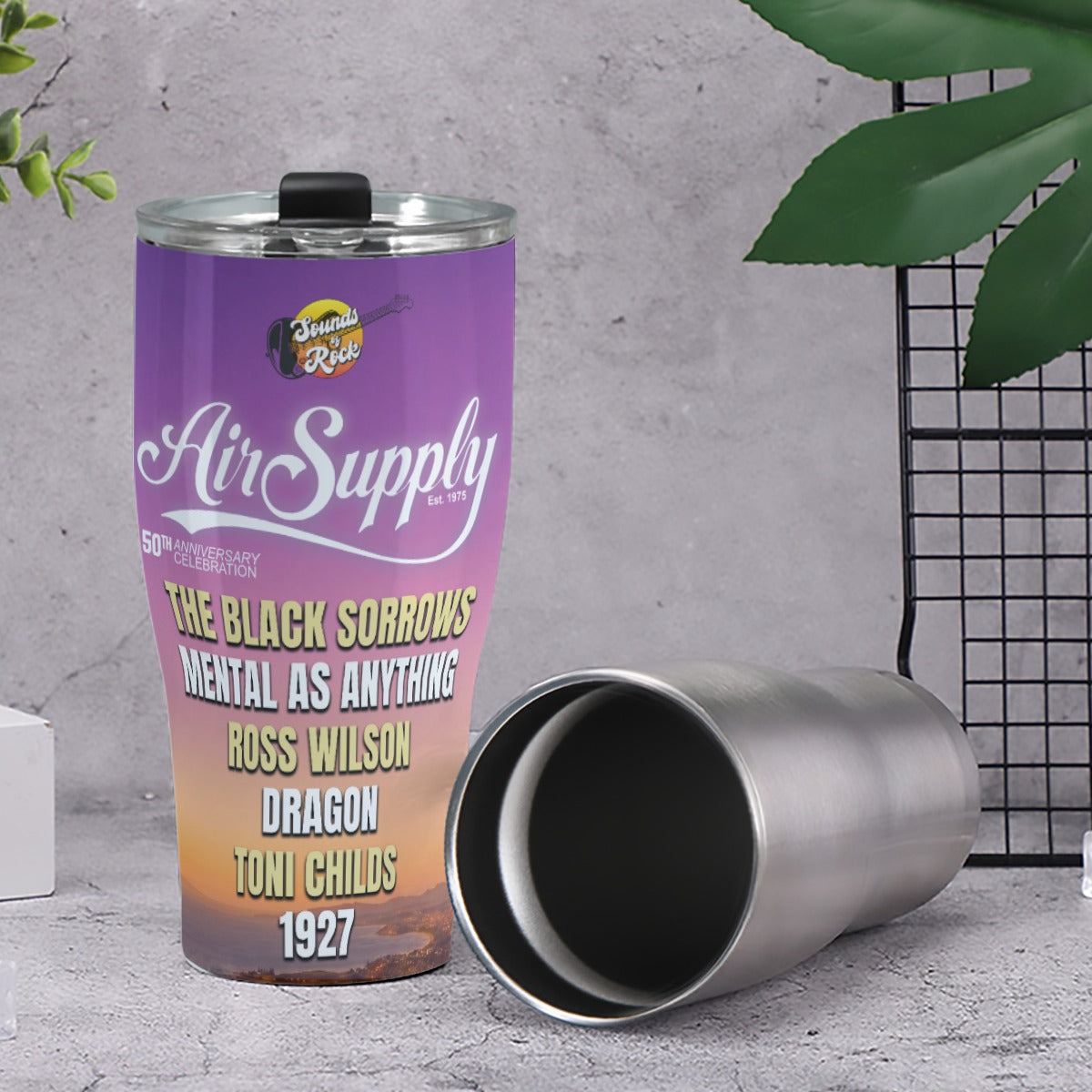 sounds of rock wollongong Cone Tumbler 30oz