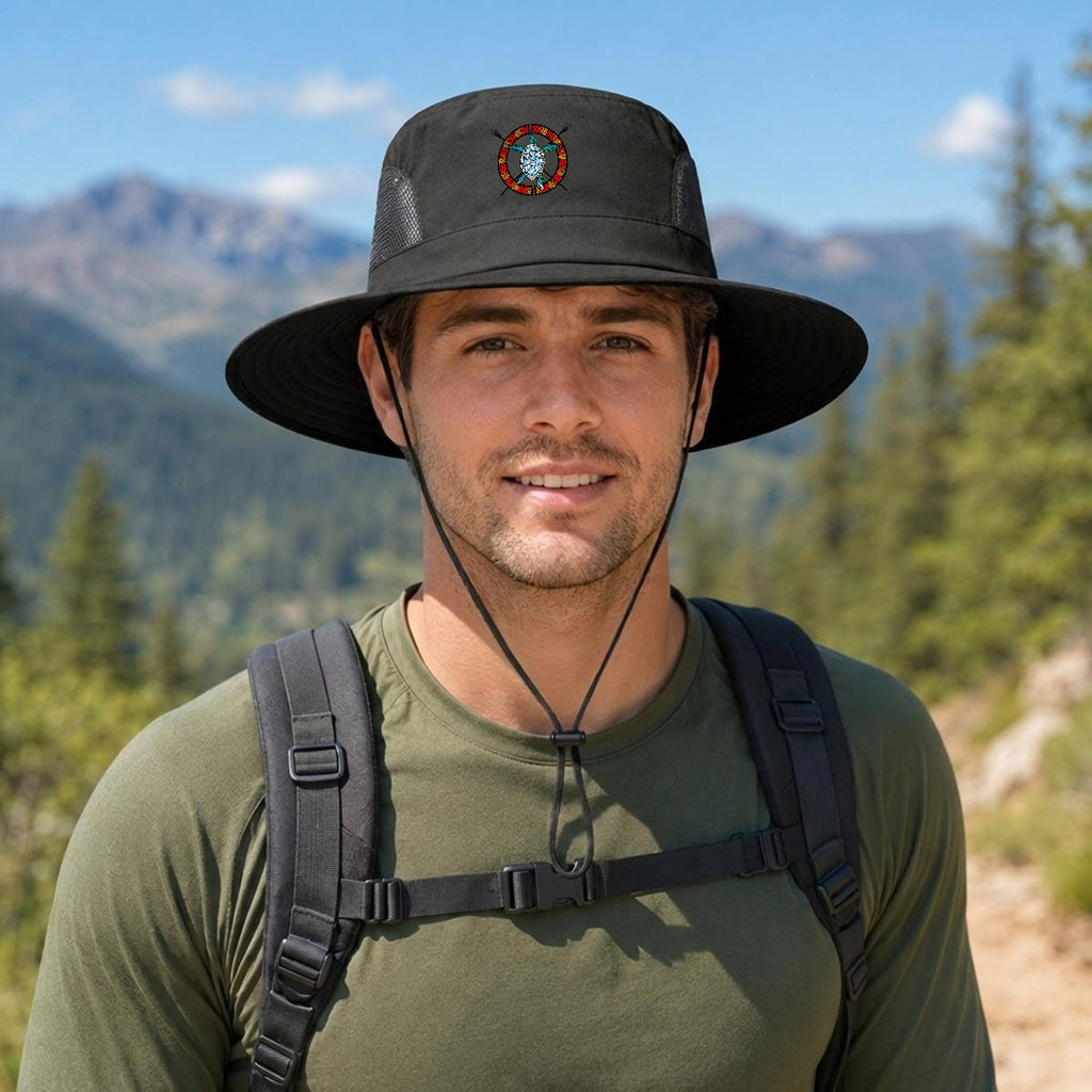 Logo Wide Brim Outdoor Sun Hat