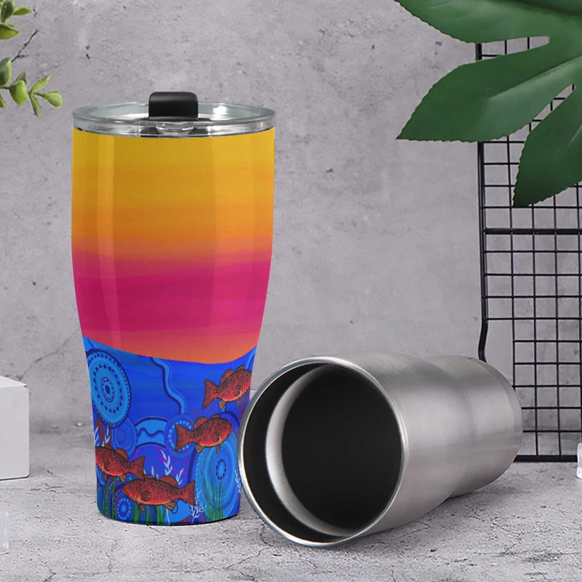 Sunset Dreamtime Cone Tumbler 30oz