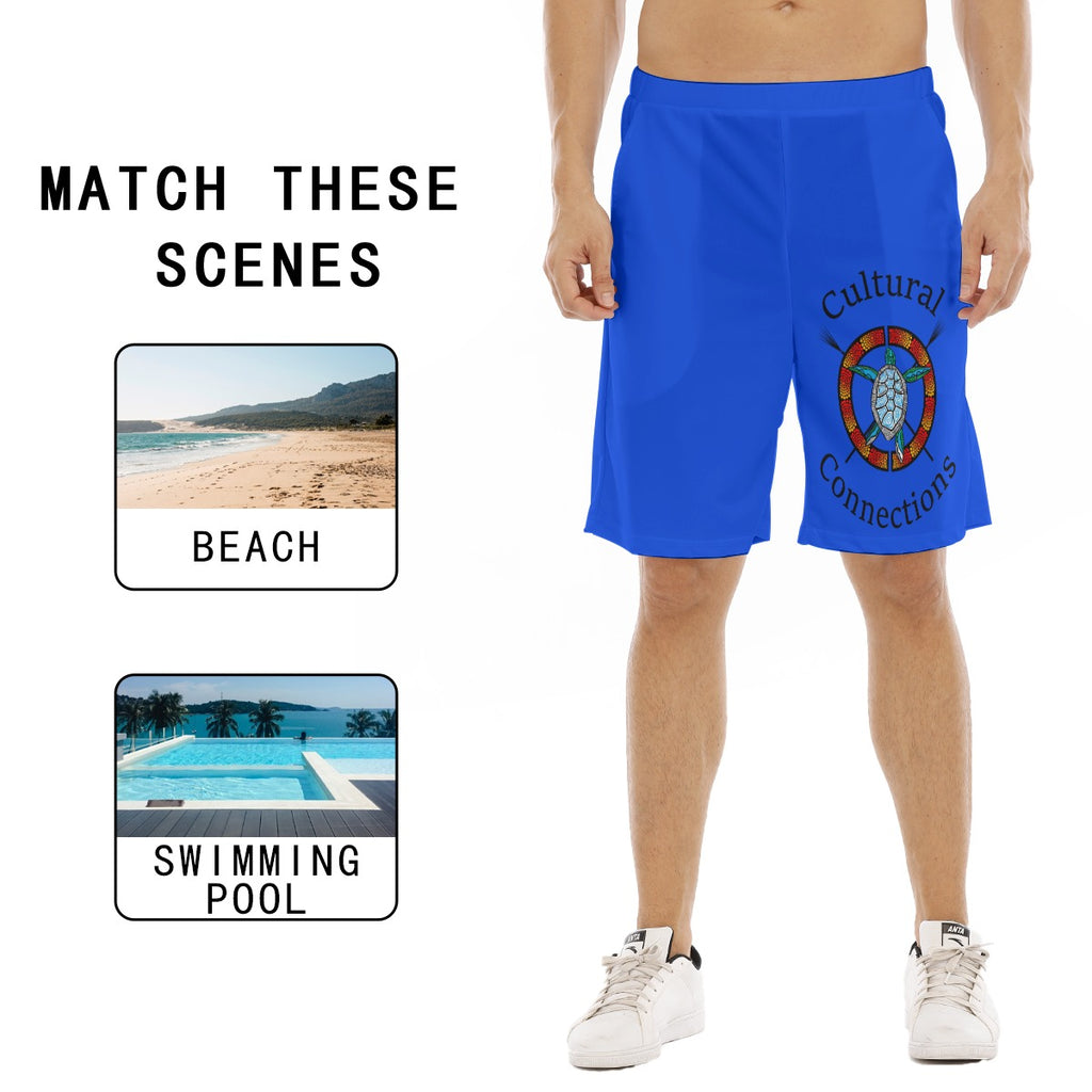 All-Over Print Men's Flat Shorts