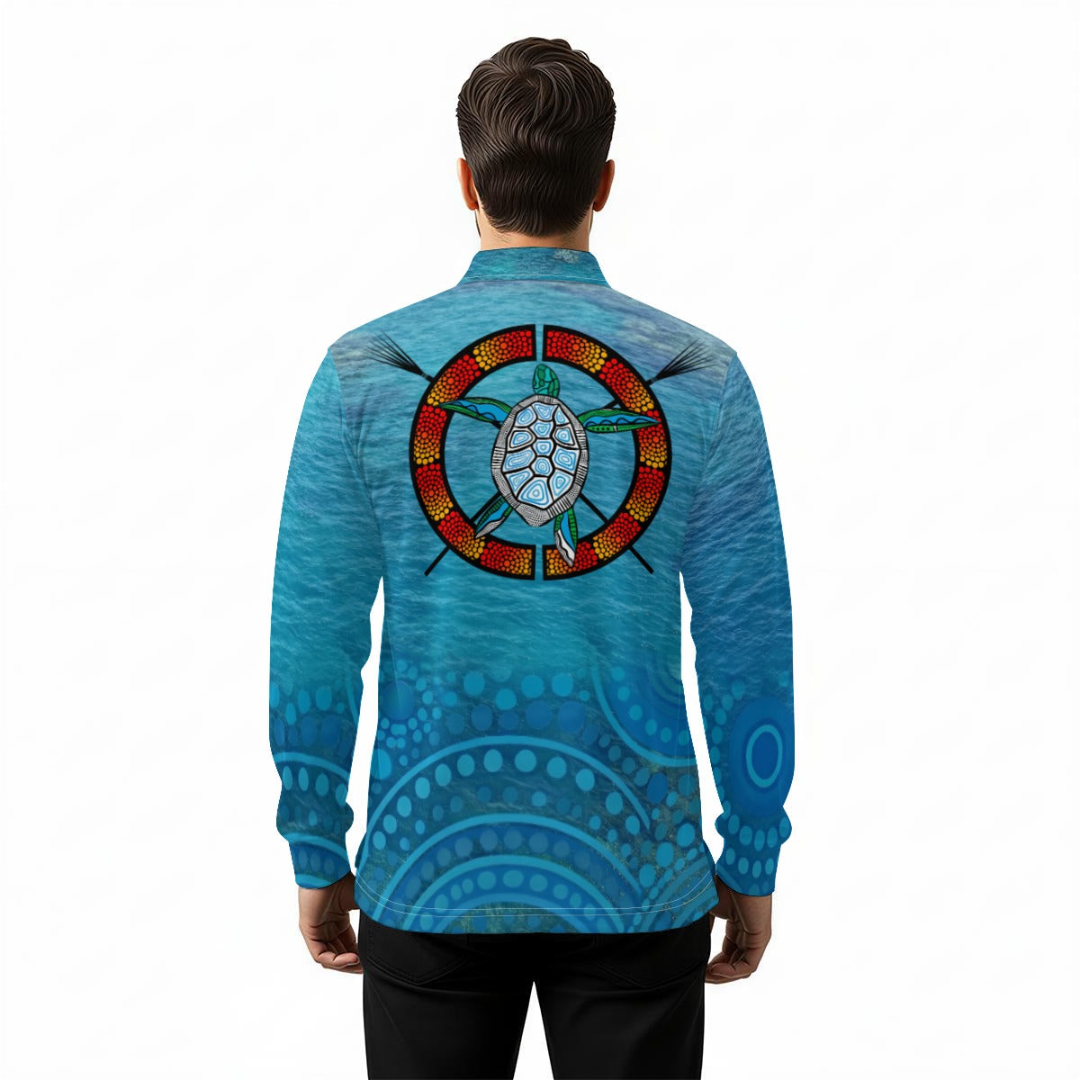 Reef dreaming Men's Long Sleeve Polo Shirt