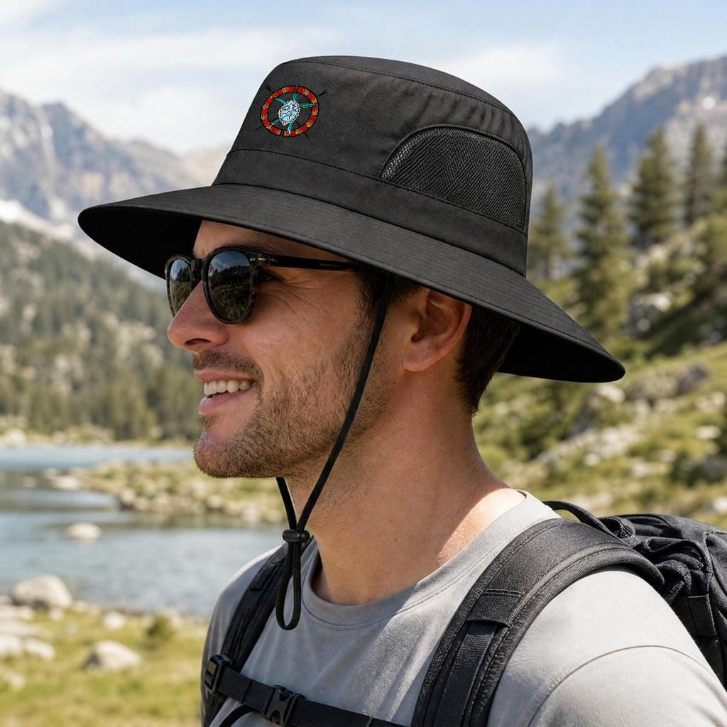 Logo Wide Brim Outdoor Sun Hat