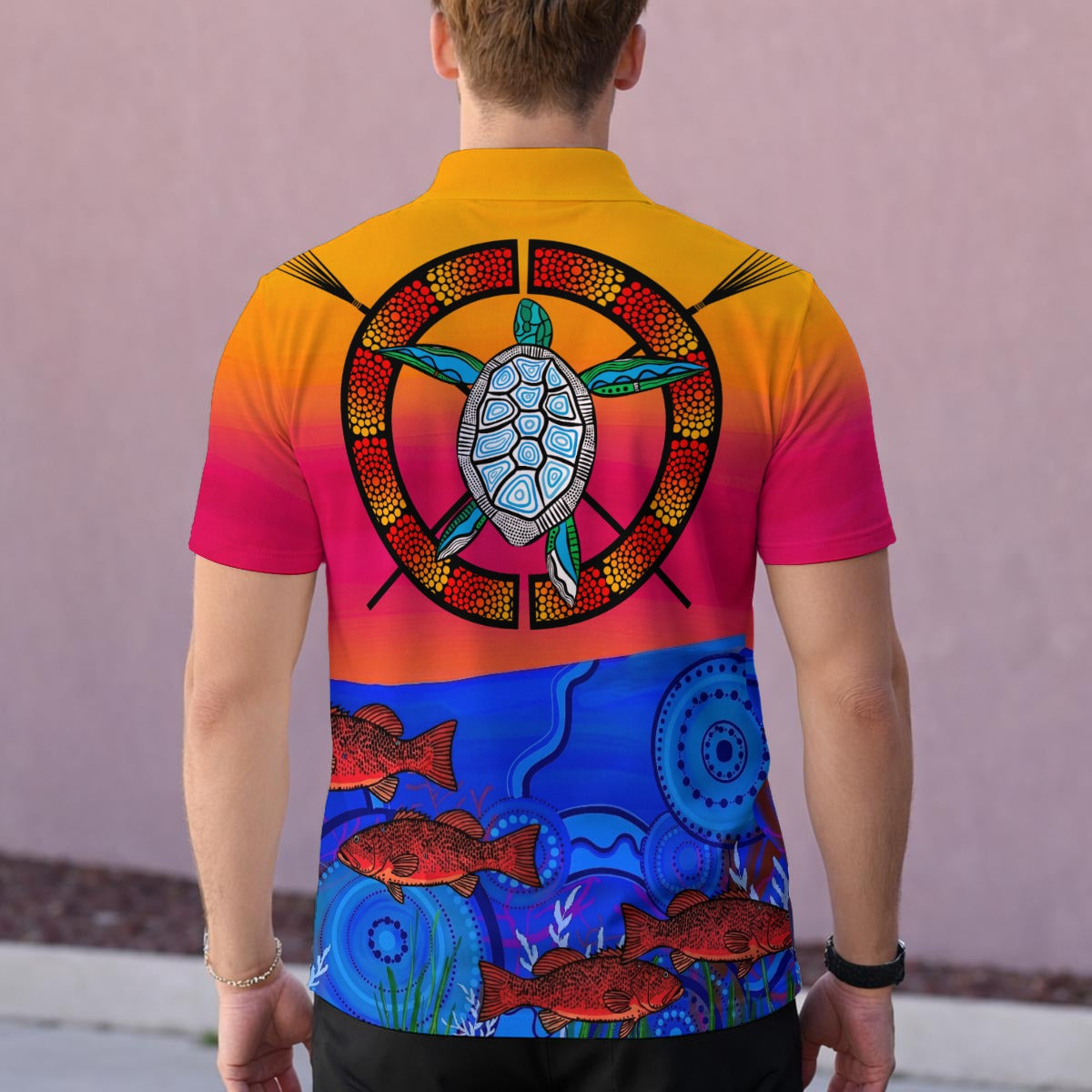 Sunset dreamtime Polo Shirt|210GSM
