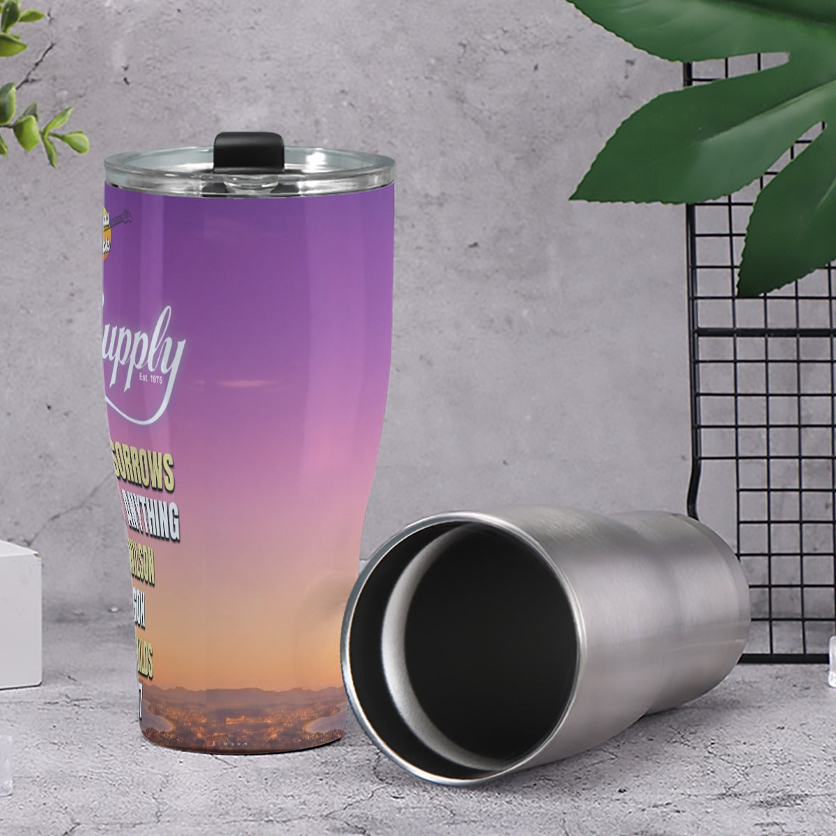 sounds of rock wollongong Cone Tumbler 30oz