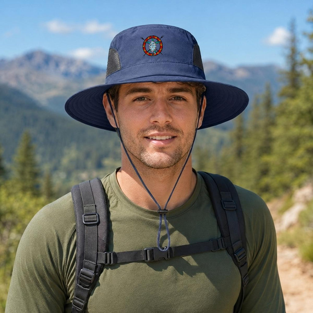 Logo Wide Brim Outdoor Sun Hat