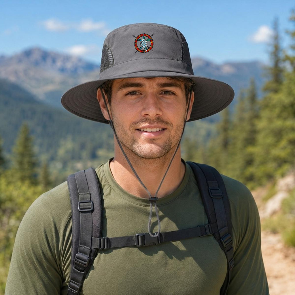 Logo Wide Brim Outdoor Sun Hat