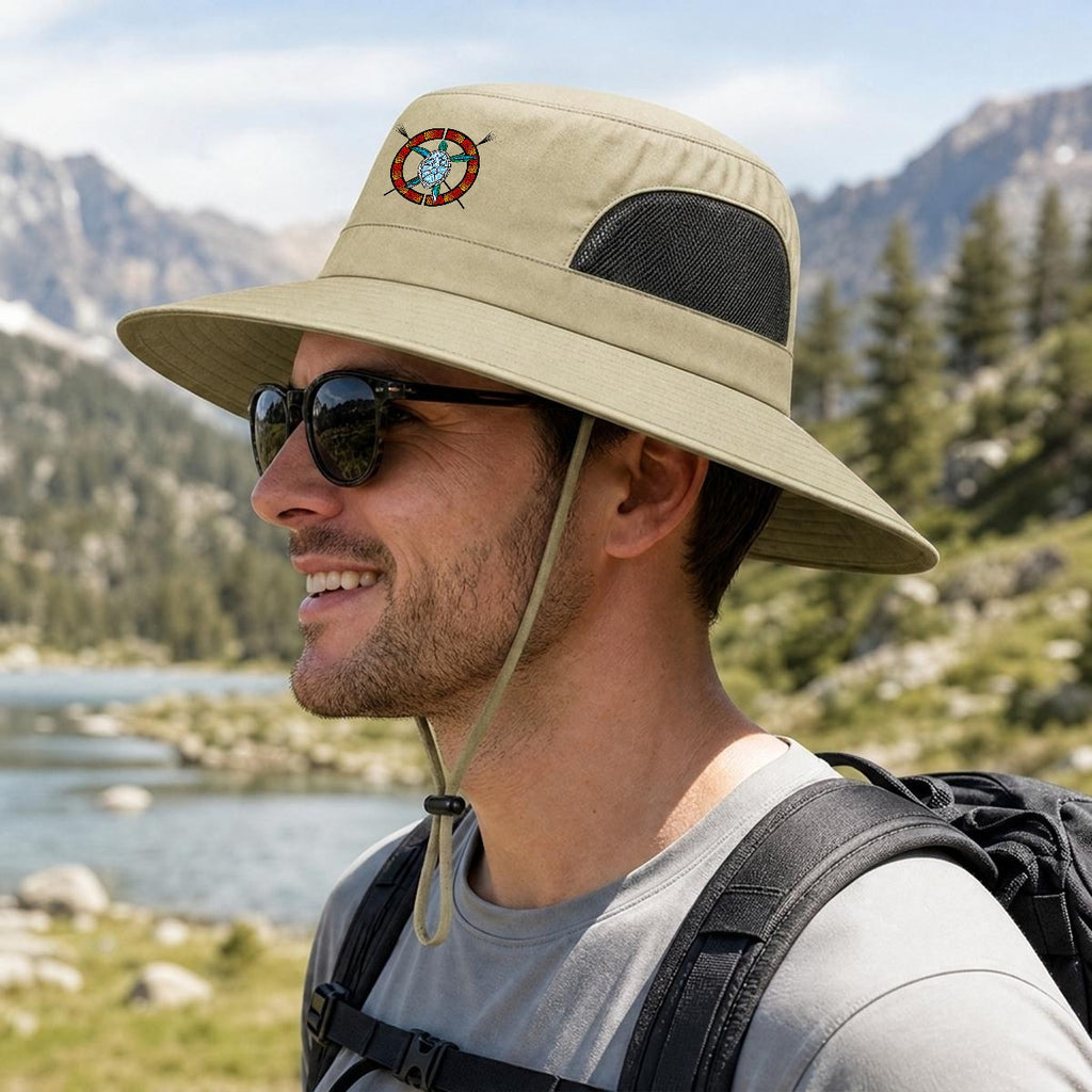 Logo Wide Brim Outdoor Sun Hat