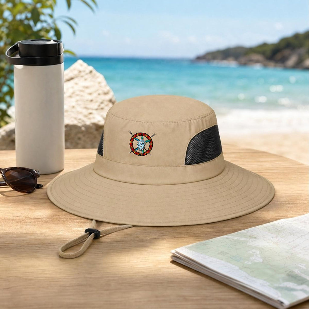 Logo Wide Brim Outdoor Sun Hat