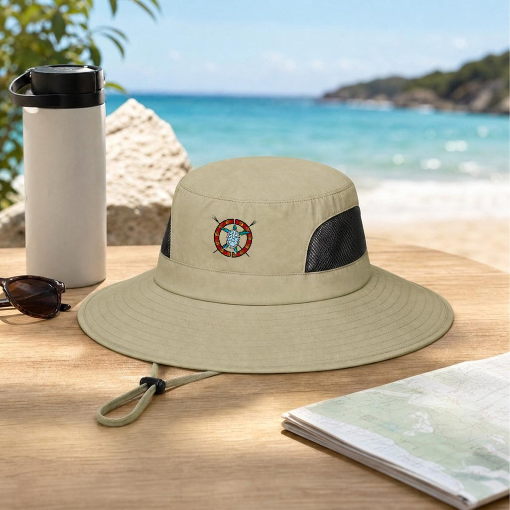 Logo Wide Brim Outdoor Sun Hat