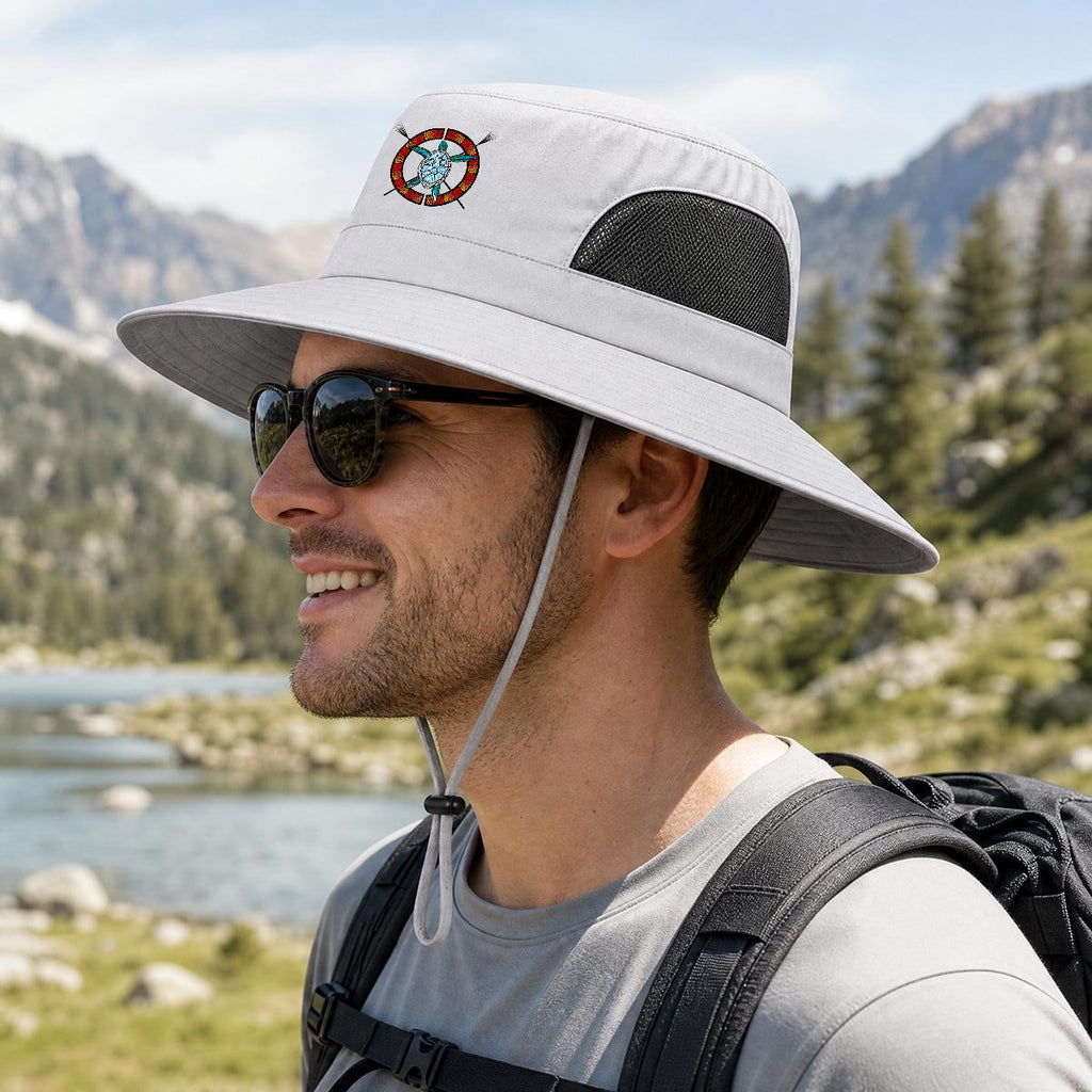 Logo Wide Brim Outdoor Sun Hat